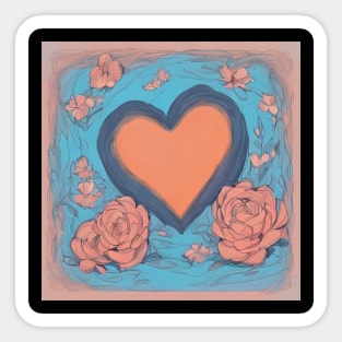 Heartfelt Expressions: Exploring the Depths of Love through Art and Emotion Sticker